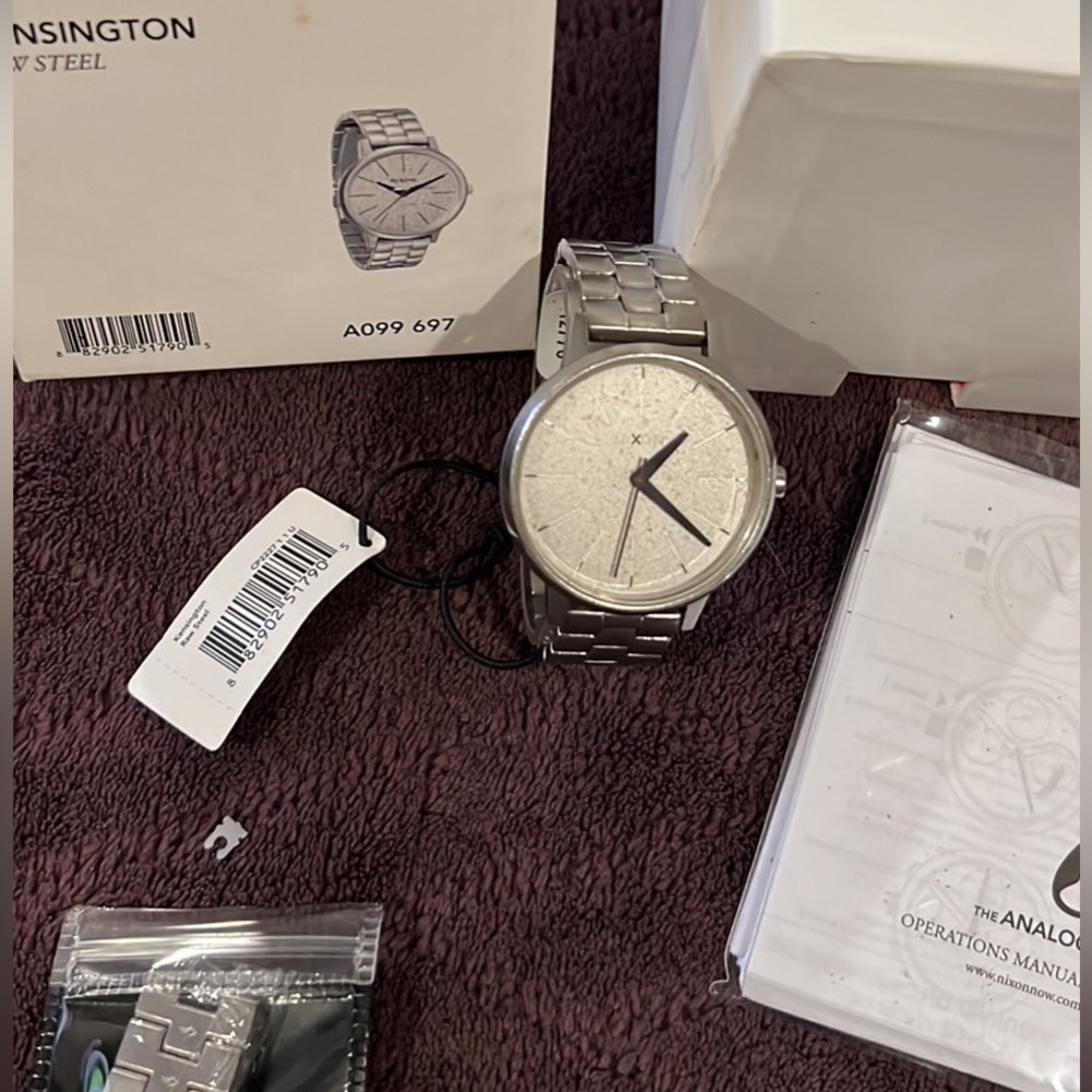 Nixon Kensington Raw Steel Watch